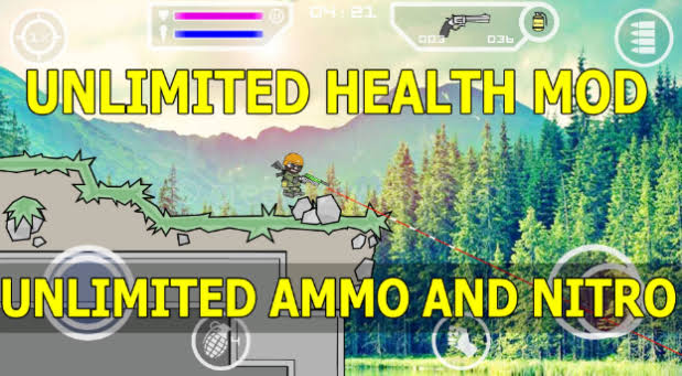mini militia mod apk unlimited ammo and nitro download wall hack